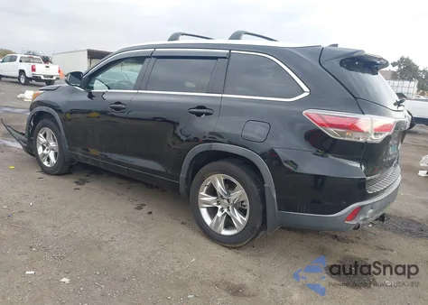 2014 Toyota Highlander Limited V6 z USA, uszkodzony, nr VIN 5TDDKRFH5ES063936